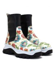 Goby Sztyblety w kolorze czarno-kremowym rozmiar: 37. Brązowe botki Goby, bez zapięcia. Za 347.99 zł.