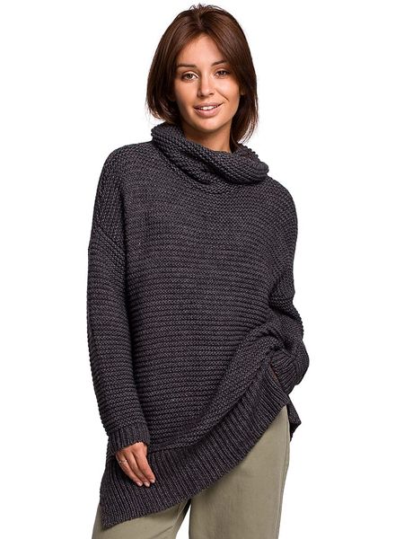 Be Wear Golf w kolorze anracytowym rozmiar: onesize. Czarne golfy Be Wear, bez wzorów, ze splotem, bez ramiączek. Za 214.95 zł.