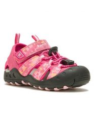 Kamik Sandały turystyczne "Crabprint" w kolorze różowym rozmiar: 23. Różowe sandały Kamik, bez wzorów, z materiału, bez obcasa, bez zapięcia. Za 132.67 zł.