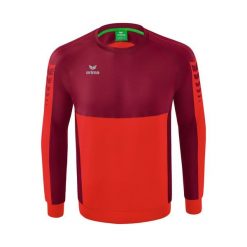 Bluza Erima Six Wings Czerwona Junior. Czerwone bluzy Erima, bez wzorów, z bawełny, bez kaptura. Za 270.99 zł.