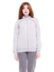 Bluza z bawełna z pełny zamek błyskawiczny na co dzień. Czarne bluzy LEONE 1947 APPAREL, s, bez wzorów, z bawełny, bez kaptura. Za 252.56 zł.