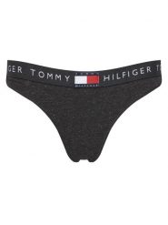 Tommy Hilfiger Stringi UW0UW06227 Szary. Szare stringi TOMMY HILFIGER, bez wzorów, z bawełny. Za 99.99 zł.