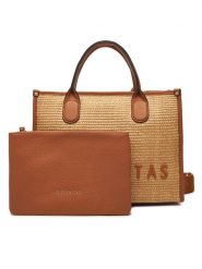 Hispanitas Torebka BV253833 Brązowy. Brązowe torebki klasyczne Hispanitas, bez wzorów, z syntetyku, bez dodatków. Za 399.99 zł.