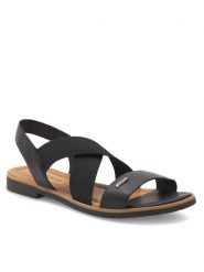 Lasocki Sandały WI16-DOROTHY-01 Czarny. Czarne sandały Lasocki, bez wzorów, z materiału, bez obcasa, na płaskiej podeszwie, bez zapięcia. Za 129.99 zł.
