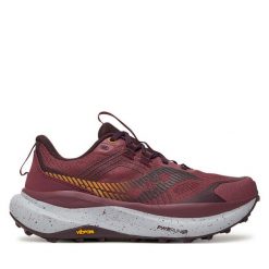 Buty do biegania Saucony. Czerwone obuwie sportowe Saucony, bez zapięcia, do biegania. Za 749.99 zł.