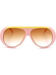 Longchamp Damskie okulary przeciwsłoneczne w kolorze różowo-żółto-jasnobrązowym rozmiar: 59. Brązowe okulary przeciwsłoneczne Longchamp, bez wzorów, z tworzywa sztucznego. Za 234.95 zł.