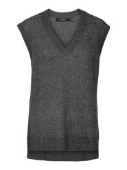 Vero Moda Bezrękawnik w kolorze szarym rozmiar: XS. Szare swetry Vero Moda, s, bez wzorów, z materiału, bez ramiączek. Za 35.18 zł.