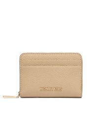 MICHAEL Michael Kors Etui na karty kredytowe Jet Set 32T4GJ6Z5L Beżowy jasny. Brązowe portfele MICHAEL Michael Kors, bez wzorów, ze skóry. Za 420.99 zł.