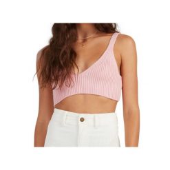Bluzka sportowa damska Billabong Sandstorm Knit Top. Czerwone koszulki sportowe Billabong, bez wzorów, z bawełny, bez ramiączek. W wyprzedaży za 131.49 zł.