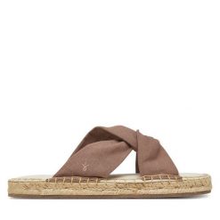 Klapki EMU Australia. Brązowe klapki EMU Australia, bez wzorów, bez obcasa. Za 210.99 zł.