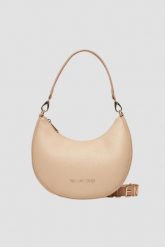 VALENTINO Beżowa torebka księżyc Alexia Hobo Bag. Brązowe torebki klasyczne Valentino by Mario Valentino, bez wzorów, bez dodatków. W wyprzedaży za 311.99 zł.