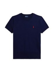 Polo Ralph Lauren T-Shirt 211971872004 Granatowy Slim Fit. Niebieskie koszulki polo Polo Ralph Lauren, xs, bez wzorów, z bawełny, bez kołnierzyka, bez ramiączek. Za 769.99 zł.
