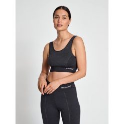 Damski bezszwowy biustonosz sportowy Hummel MT Ivy. Czarne bielizna sportowa Hummel, m, bez wzorów. Za 205.00 zł.