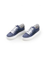 Anna Morellini Skórzane sneakersy "Matera" w kolorze granatowym rozmiar: 39. Niebieskie trampki Anna Morellini, bez wzorów, bez zapięcia. Za 325.03 zł.