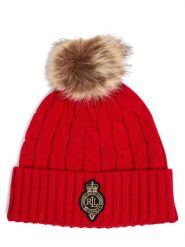 Lauren Ralph Lauren Czapka damska Kobiety czerwony jednolity, ONE SIZE. Czerwone czapki Lauren Ralph Lauren, z aplikacjami, z dzianiny. Za 399.95 zł.