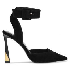 Szpilki Eva Minge. Czarne szpilki Eva Minge, bez wzorów, bez obcasa, na szpilce, bez zapięcia. Za 209.99 zł.