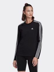 Adidas Koszulka w kolorze czarnym rozmiar: L. Czarne bluzki Adidas, l, bez wzorów, z bawełny, bez kołnierzyka, bez ramiączek. Za 90.69 zł.