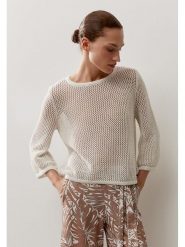 More & More Sweter w kolorze kremowym rozmiar: 42. Brązowe swetry More & More, bez wzorów, bez ramiączek. Za 157.73 zł.