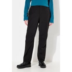 Damskie Spodnie softshell wodoodporne profilowane kolana polarowa podszewka. Czarne spodnie narciarskie Ulla Popken, plus size, bez wzorów, z materiału, trekkingowe. Za 432.99 zł.