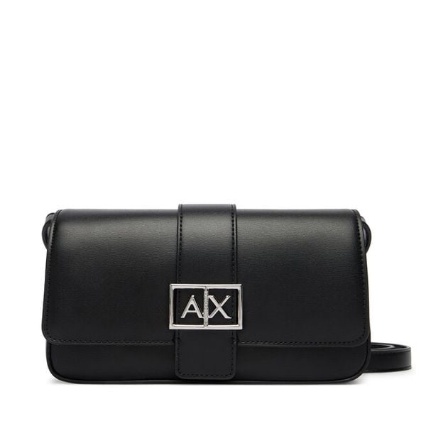 Torebka Armani Exchange. Czarne listonoszki Armani Exchange, bez wzorów, bez dodatków. Za 307.99 zł.