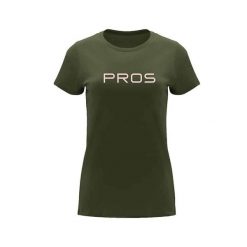 Koszulka damska t-shirt PROS. Zielone t-shirty PROS, bez wzorów, bez kołnierzyka, bez ramiączek. Za 129.00 zł.