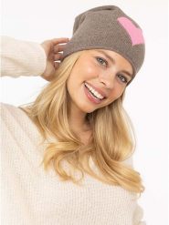 Zwillingsherz Kaszmirowa czapka beanie w kolorze szarobrązowym rozmiar: onesize. Brązowe czapki Zwillingsherz, bez wzorów, z kaszmiru. Za 193.70 zł.