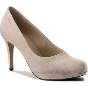 Szpilki HÖGL - 5-108002 Rose 4700. Czerwone szpilki Högl, bez wzorów, ze skóry, bez obcasa, na obcasie, bez zapięcia. W wyprzedaży za 349.00 zł.