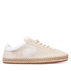 Espadryle Tommy Hilfiger. Brązowe espadryle TOMMY HILFIGER, bez wzorów, bez obcasa, bez zapięcia. Za 449.99 zł.