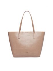 Nine West Torebka CEO-GENTLE GLAM-LDA9920 Beżowy ciemny. Brązowe shopper Nine West, bez wzorów, ze skóry, bez dodatków. Za 279.99 zł.