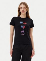 KARL LAGERFELD T-Shirt A2W17104 Czarny Relaxed Fit. Czarne t-shirty KARL LAGERFELD, xl, bez wzorów, z bawełny, bez kołnierzyka, bez ramiączek. Za 309.99 zł.