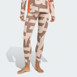 Legginsy Multi Synthetic Base Layer. Brązowe legginsy Adidas, uniwersalny, bez wzorów. Za 219.00 zł.