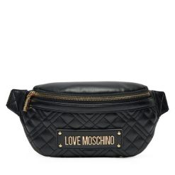 Saszetka nerka LOVE MOSCHINO. Czarne torebki klasyczne Love Moschino, bez wzorów, bez dodatków. Za 499.99 zł.