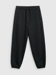 4F Spodnie dresowe joggery damskie - czarne XL. Czarne spodnie dresowe 4f, xl, bez wzorów, z dresówki. Za 149.99 zł.