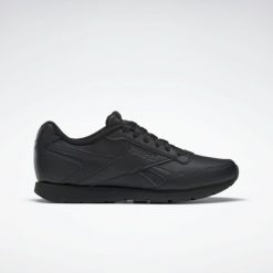 Buty do chodzenia damskie Reebok Royal Glide. Czarne obuwie sportowe Reebok, z materiału, bez zapięcia, trekkingowe, Reebok Royal. Za 265.00 zł.
