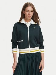 Lacoste Bluza SF5252 Zielony ciemny Regular Fit. Zielone bluzy Lacoste, bez wzorów, z syntetyku, bez kaptura. Za 769.99 zł.
