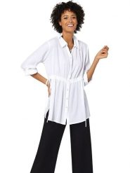 WITT WEIDEN Bluzka w kolorze białym rozmiar: 42. Białe bluzki WITT WEIDEN, bez wzorów, z wiskozy, bez kołnierzyka, bez ramiączek. Za 70.08 zł.