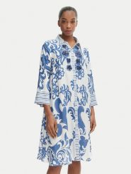 Iconique Sukienka koszulowa Romina IC26-037 Niebieski Regular Fit. Niebieskie sukienki Iconique, xl, bez wzorów, z wiskozy, bez kołnierzyka, bez ramiączek, koszulowe. Za 439.99 zł.