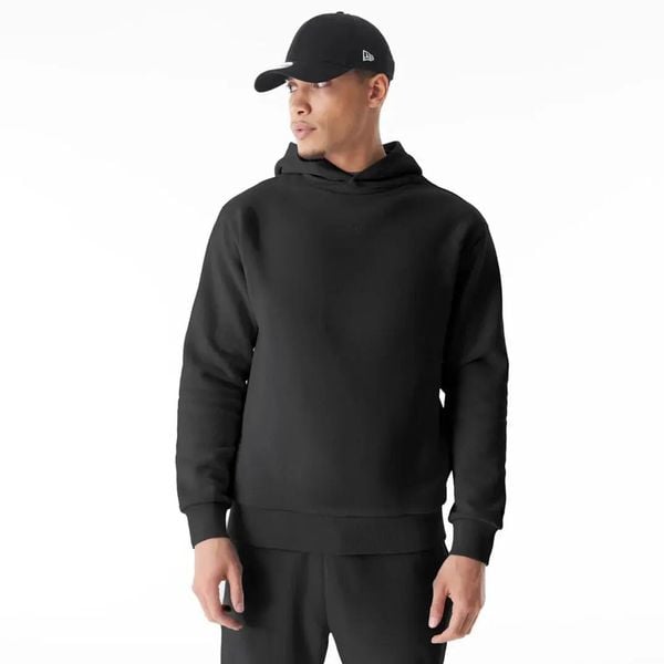 Bluza z kapturem New Era Flag. Czarne bluzy New Era, m, bez wzorów, z bawełny, z kapturem. Za 339.00 zł.
