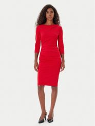 Rinascimento Sukienka koktajlowa CFC0126154003 Czerwony Slim Fit. Czerwone sukienki Rinascimento, m, bez wzorów, z syntetyku, wizytowe, bez kołnierzyka, bez ramiączek. Za 529.99 zł.