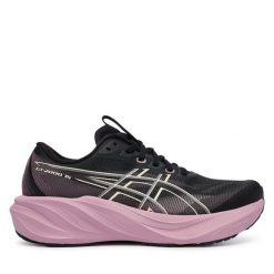 Buty do biegania Asics. Czarne obuwie sportowe Asics, bez zapięcia, do biegania. Za 659.99 zł.