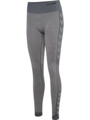 Damskie legginsy bezszwowe z wysokim stanem Hummel Mt Shine. Szare legginsy Hummel, l, bez wzorów, z materiału, z podwyższonym stanem. Za 175.05 zł.