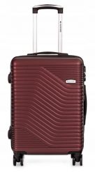 Walizka podróżna na kółkach Sapphire ST-140 DUO - kabinowa ABS. Czerwone walizki Sapphire, bez wzorów, małe. Za 179.00 zł.