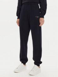 Tommy Hilfiger Spodnie dresowe WW0WW42883 Granatowy Regular Fit. Niebieskie spodnie dresowe TOMMY HILFIGER, xxs, bez wzorów, z bawełny. Za 299.99 zł.
