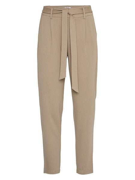 MOSS COPENHAGEN Spodnie w kolorze beżowym rozmiar: L. Brązowe spodnie materiałowe Moss Copenhagen, na co dzień, l, bez wzorów, z materiału. Za 154.95 zł.