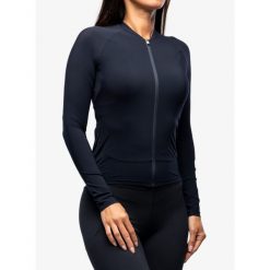Bluza kolarska damska POC Essential Road Ws L/S Jersey. Czarne bluzy POC, l, bez wzorów, z jersey, bez kaptura. Za 471.99 zł.
