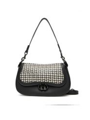Hispanitas Torebka BI254150 Czarny. Czarne torebki klasyczne Hispanitas, bez wzorów, ze skóry, bez dodatków. Za 479.99 zł.