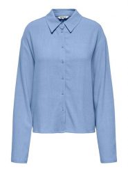 ONLY Bluzka w kolorze błękitnym rozmiar: XL. Niebieskie bluzki Only, xl, bez wzorów, bez kołnierzyka, bez ramiączek. Za 114.98 zł.