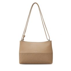 Torebka Calvin Klein. Brązowe torebki klasyczne Calvin Klein, bez wzorów, bez dodatków. Za 199.99 zł.