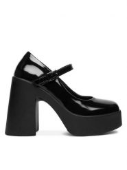 JENNY Czółenka CEO-THORA SK6840-C Czarny. Czarne czółenka Jenny, bez wzorów, z materiału, bez obcasa, na obcasie, bez zapięcia. Za 149.99 zł.