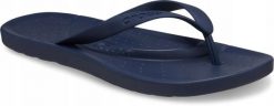 Kapcie Crocs Klapki Crocs Dorosłych. Niebieskie obuwie domowe Crocs, bez wzorów, z materiału, bez zapięcia. Za 119.99 zł.